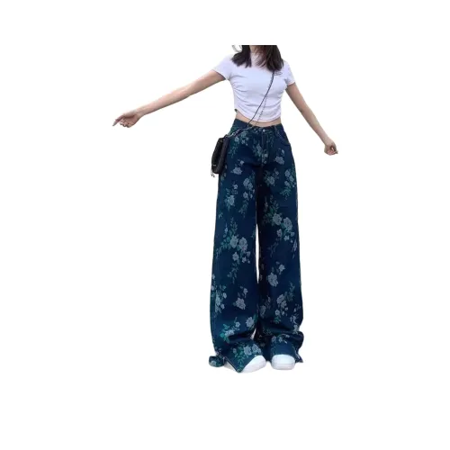 WOKXSS Синие Унисекс Джинсы