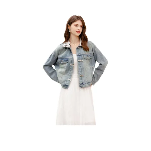 TOUCH Denim Jacket Women's Light Blue