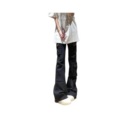 TESTUNG Black Unisex Cargo Pants TESTUNG Черные Унисекс Карго Брюки