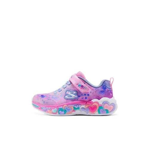 Skechers Kids S Lights Детская повседневная обувь MID Топ Розовый Kids