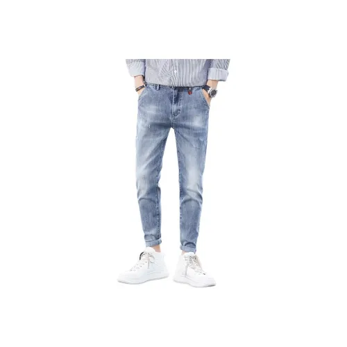 PIERRE CARDIN Синий Серый Мужские Джинсы
