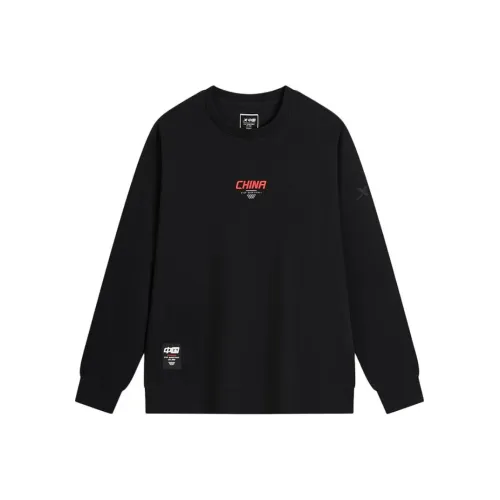 XTEP Basketball Collection Глубокий Черный Мужские Толстовки