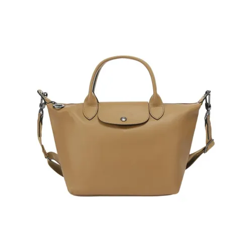 LONGCHAMP Le Pliage Xtra Коровья кожа Пельменная сумка Сумка через плечо Маленькая сумка для женщин CAMEL
