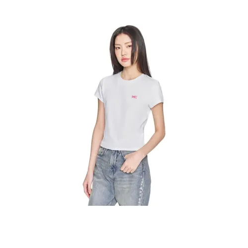 Ли совместный модель SS25 Стандартная T-рубашка Женская Белая