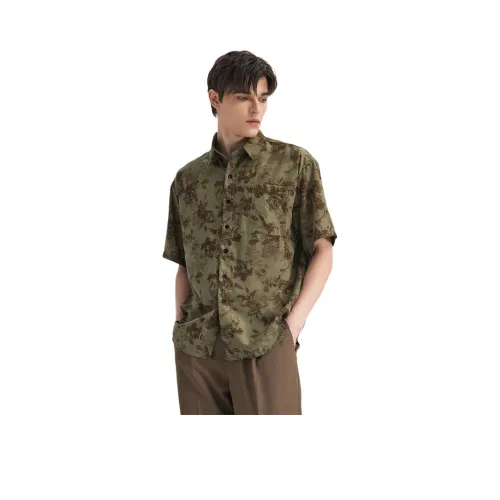 WILD LEADER Зеленый [W4158542] Мужская рубашка