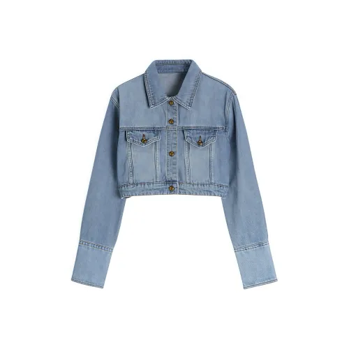 KYKW Синий Женские Джинсовые Куртки