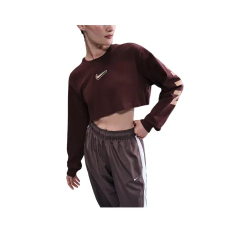 Nike одежда Бургундский Женские Футболки