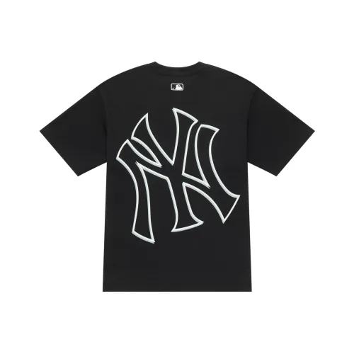 Mlb Base Logo New York Yankees Basic Collection SS25 T-Shirt Унисекс Черный