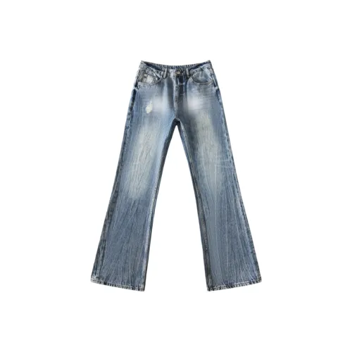 PANDA ADEVIL Джинсы унисекс ледниково-голубого цвета