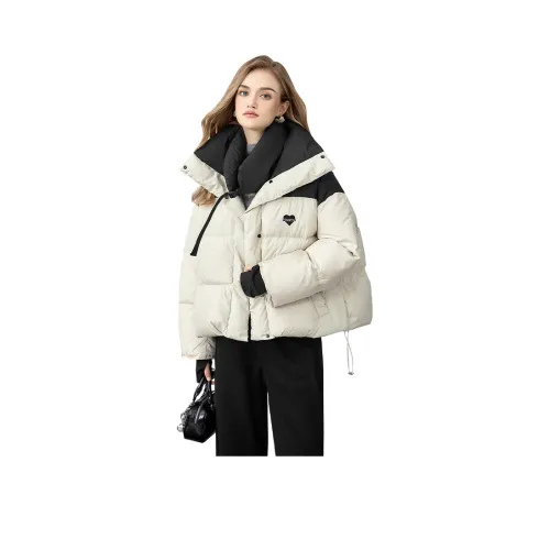 TOUCH Пуховик Женский Бежевый и Черный