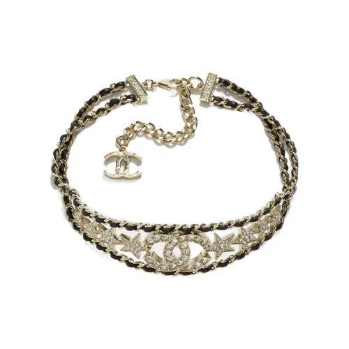 CHANEL Ожерелья Золотой/черный Женские