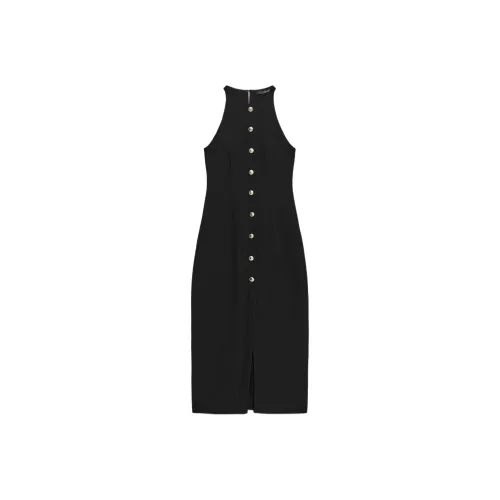 ZARA Черные Женские Платья без рукавов