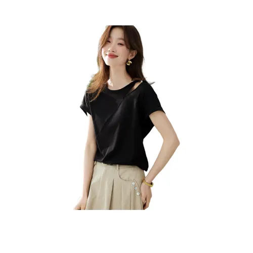 MOHANYIMEI Черные Женские T-рубашки