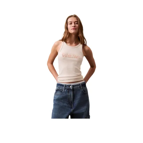 Calvin Klein SS25 T Рубашка Женская