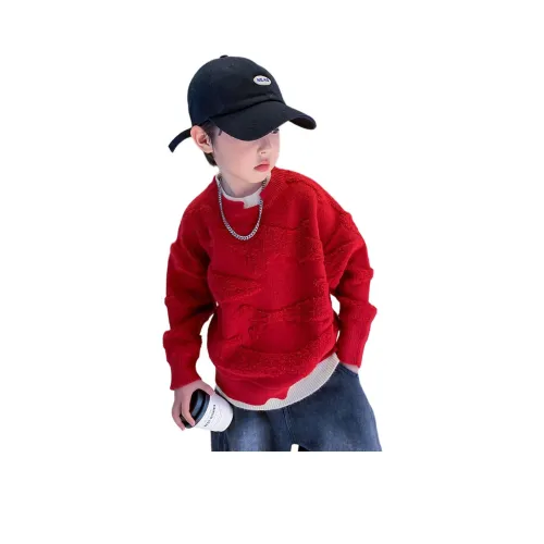 ULOVAZN Механизм Жаккард Нерегулярный Пэчворк Термический Теплый Длинный Рукав Трикотажная Ткань Детский