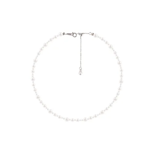 ANNAYA Кристалл Swarovski Бусины Ожерелье из титанового стального сплава Женское