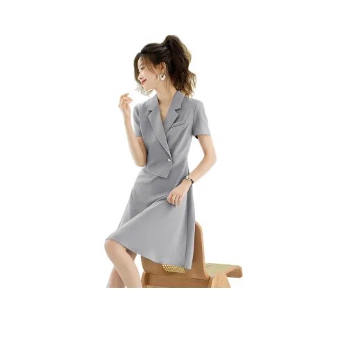 Mo Han Yi Mei Короткий рукав Платье Женское