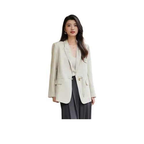 Yi Mengyuan Бизнес-костюм женский кремово-абрикосовый