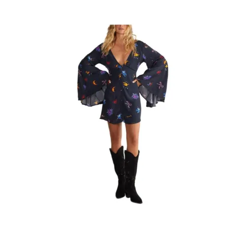 NASTY GAL Conversational Extreme Рукав Пуговица Пуховые куртки Мини Платье Длинный Sleeved Платье Женские