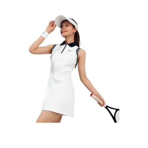 Monster Guardians Без рукавов Платье Женское Белое