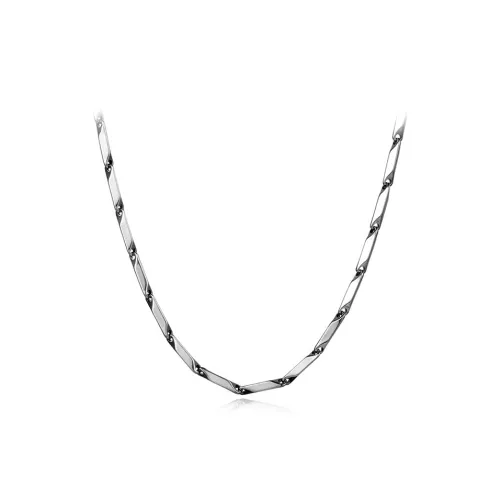 Inkopper Титановые стальные ожерелья мужские серебряные