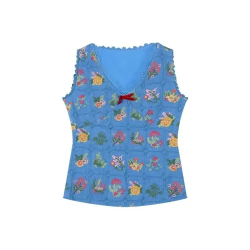 BEAR UNION Синие Женские Майки