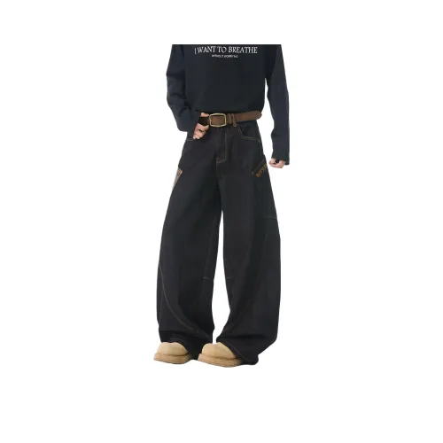 THE AIER Мужские черные джинсы