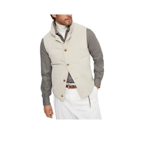 BRUNELLO CUCINELLI Жилет Мужской Белый
