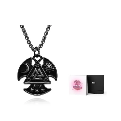 AKAK Титановые стальные ожерелья для мужчин