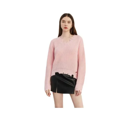 DPLAY Свитер Женский Вишневый Цветок Розовый