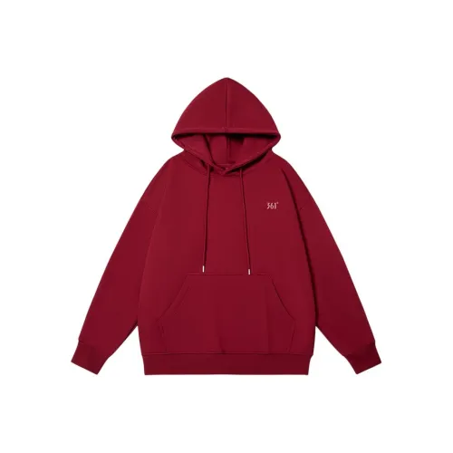 361° Вермильон Красный Унисекс Свитшоты
