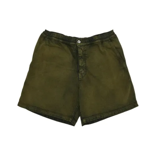 MARNI Повседневные шорты Мужские Темно-оливковые