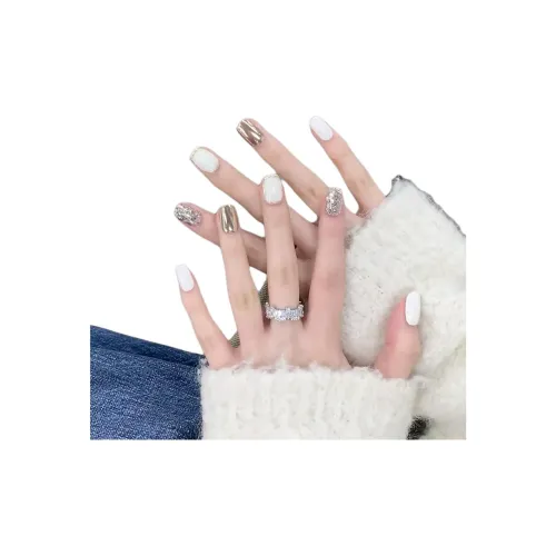 MONLEYTA BK1024 Молочный Белый Сверкающий Страз Короткий ЛАДДЕР Молочный Белый Jump Однотонный