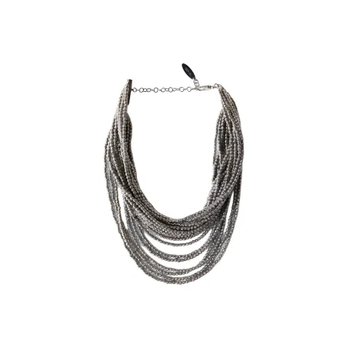 Brunello Cucinelli Женские Серебряные Ожерелья