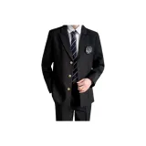 Преппи Одиночная упаковка Черная куртка [с бейджем]