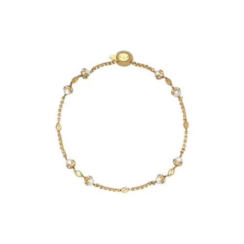 GUCCI Interlocking Brass Necklaces Золотой Женские