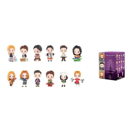 POP MART Friends Characters Friends Reunion Коллекция Слепые коробки Один Mystery Коробка Целая коробка 12 шт