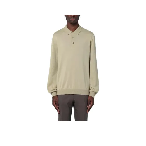 Loro Piana Поло Мужское Бежевого Цвета