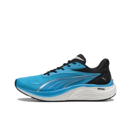 PUMA Electrify Nitro 4 Дышащие Низкие Кроссовки для Бега Мужские Синие