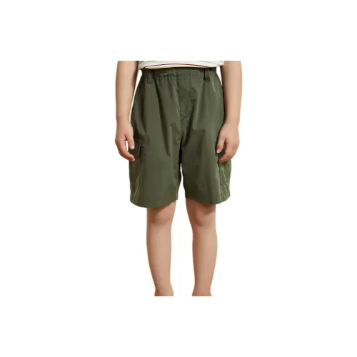 Mitti Шорты Детские Твердые Темно-зеленый Горох