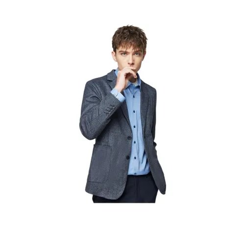 Red bean Серый Синий Мужской Деловой костюм