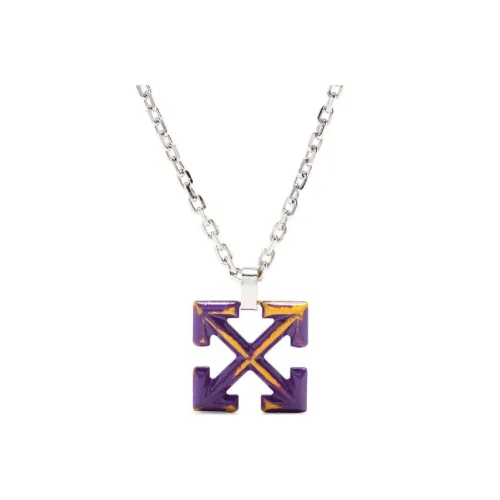 Off Белый Brass Necklaces Мужской