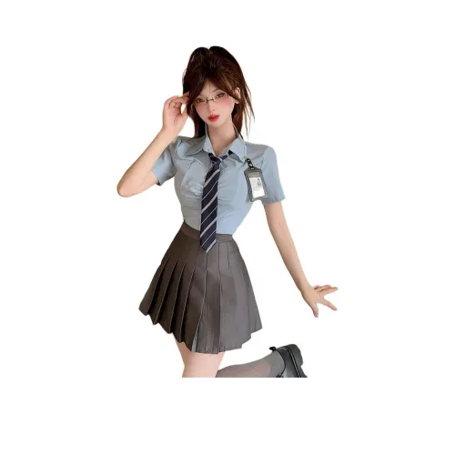 DGMZ Синий+Серый Женская Униформа