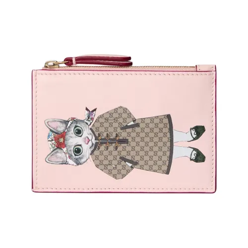 GUCCI Кожа Key Pouch Женские Розовый