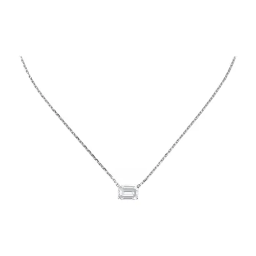 Cartier 1895 Series 18К Белое золото Бриллиантовое ожерелье Женское Серебро