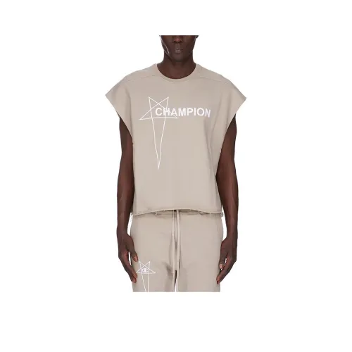 RICK OWENS совместный бренд Champion Co Branded Edition Pearl Gray Мужские майки