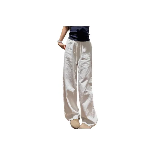 MUCCHIC Белые Женские Повседневные Брюки