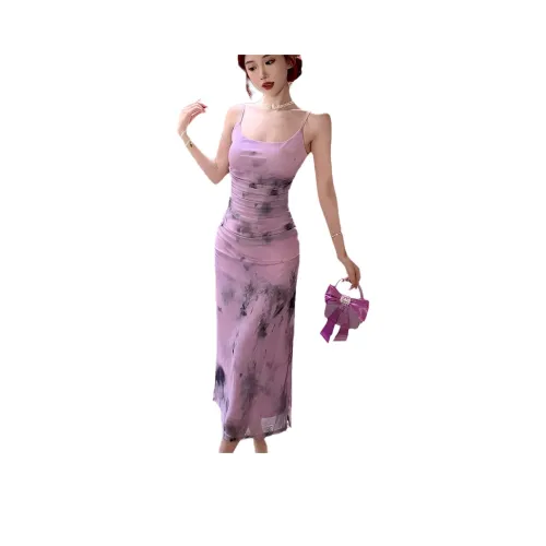 PZGE Фиолетовый Женские Слиплатья