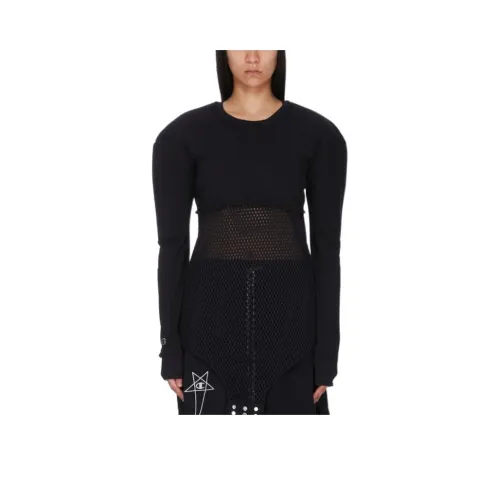 RICK OWENS Черные Женские Т-рубашки