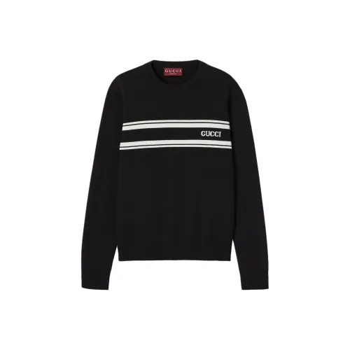 GUCCI Черный/Белый Мужской Трикотаж